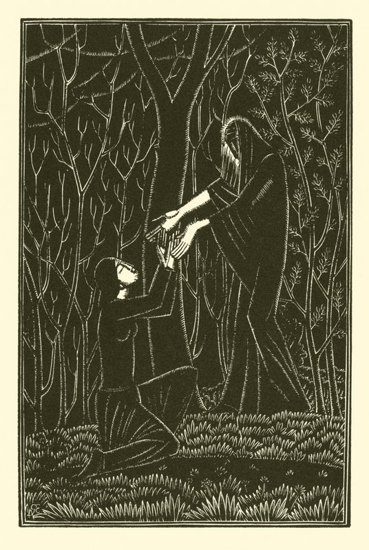 死亡与女士（平版印刷） 作者 埃里克·吉尔