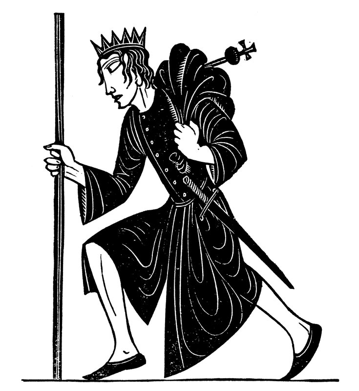 威廉-莎士比亚的《亨利四世国王》第一部标题插图（石版画） 作者 埃里克·吉尔