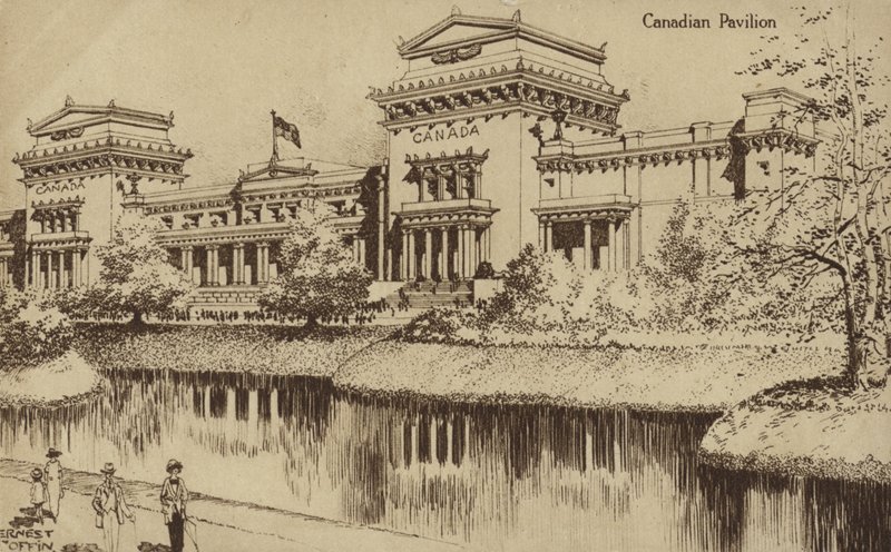 加拿大馆，大英帝国展，温布利，1924年 作者 欧内斯特·科芬