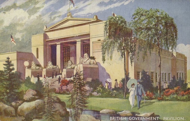 英国政府馆，大英帝国展，温布利，1924年 作者 欧内斯特·科芬
