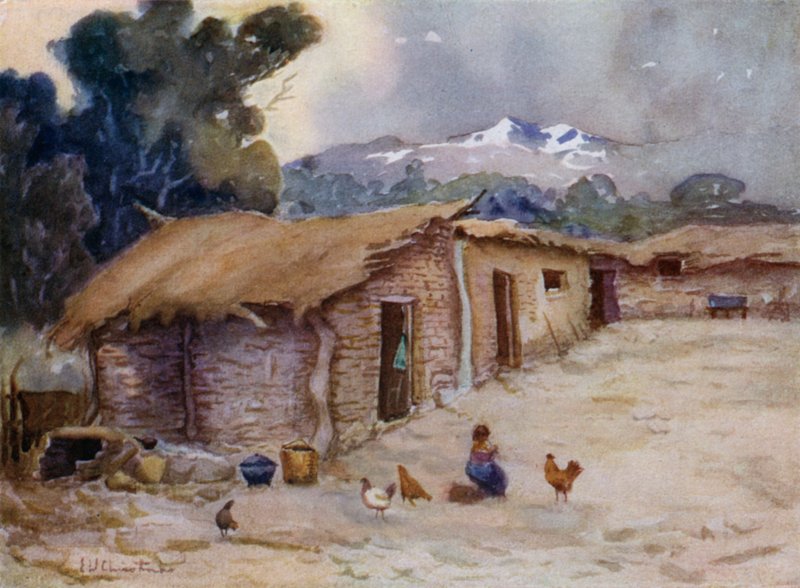 在Chilian边境的Paisanos小屋 作者 欧内斯特·威廉姆·圣诞节