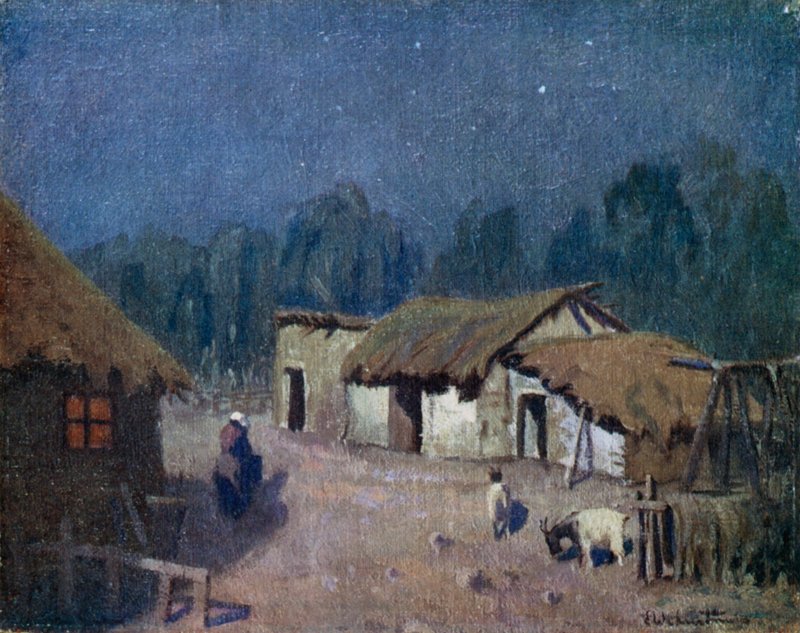 阿根廷中部的月光之夜 作者 欧内斯特·威廉姆·圣诞节