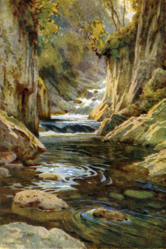 Glen Finglas 或 Finlas（彩色平版印刷） 作者 欧内斯特·威廉·哈斯勒赫斯特