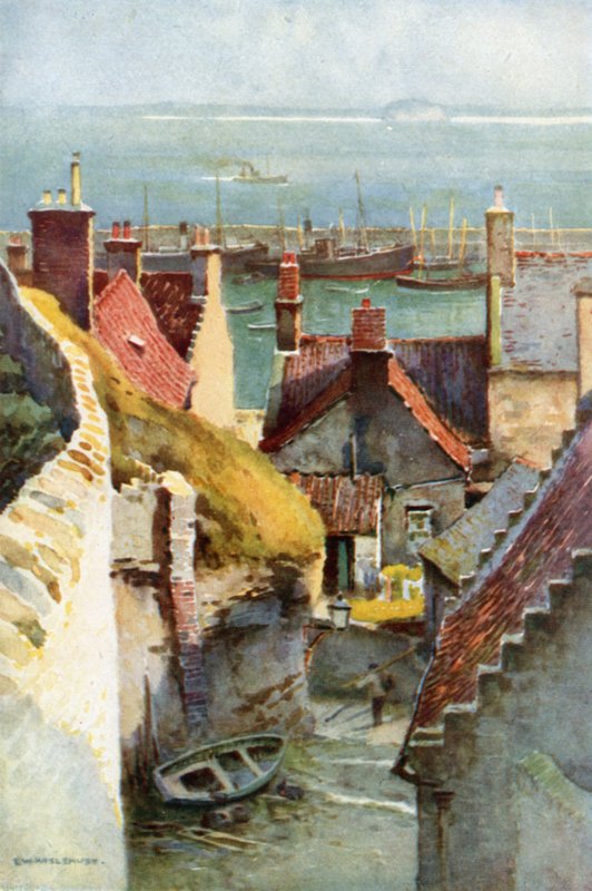 Pittenweem（彩色平版印刷） 作者 欧内斯特·威廉·哈斯勒赫斯特
