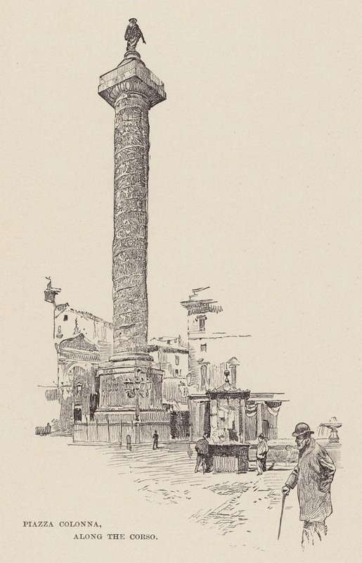 科隆纳广场，科尔索大道沿线（雕刻） 作者 埃托尔·铁托（Ettore Tito）
