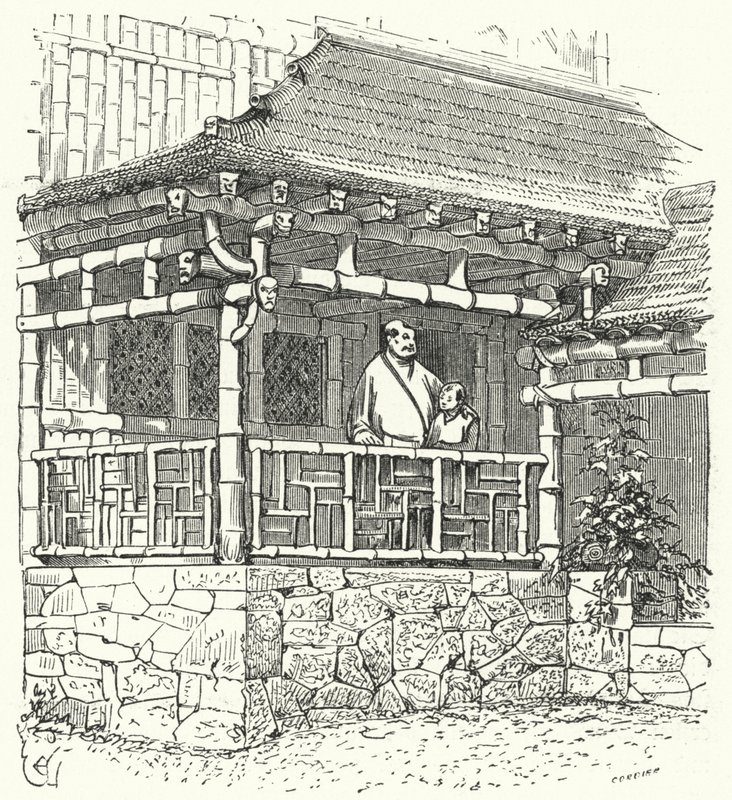 从竹子建造的古老中国房子 作者 尤金·伊曼纽尔（Eugene Emmanuel）