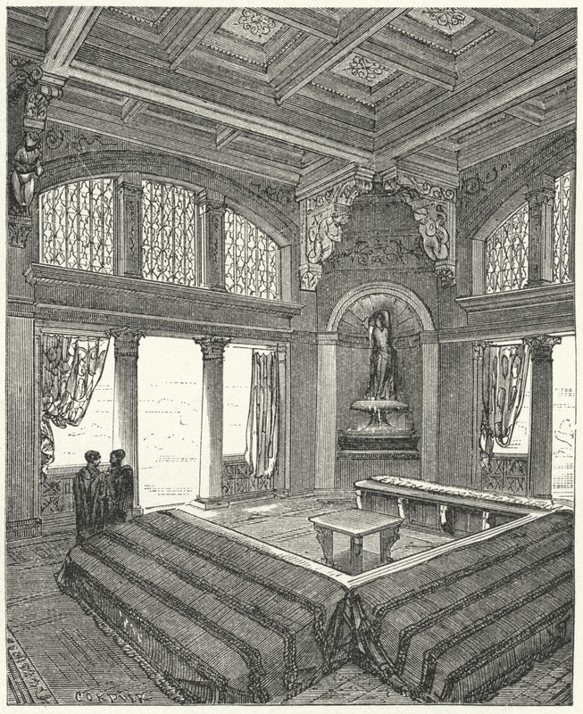 Triclinium，罗马建筑的正式餐厅 作者 尤金·伊曼纽尔（Eugene Emmanuel）