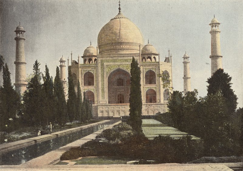 Agra，Le Tady Mahal和La Fontaine 作者 欧洲摄影师