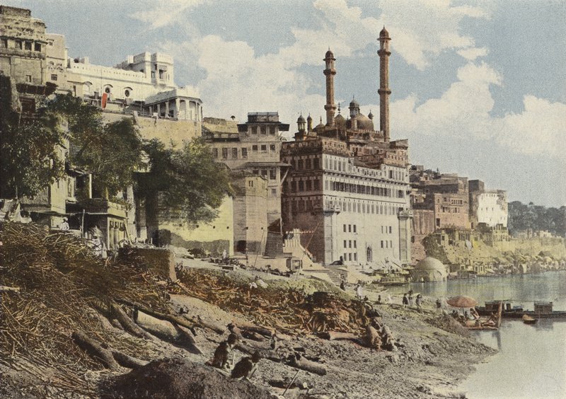 Benares，Mosquee DAureng Zeb 作者 欧洲摄影师