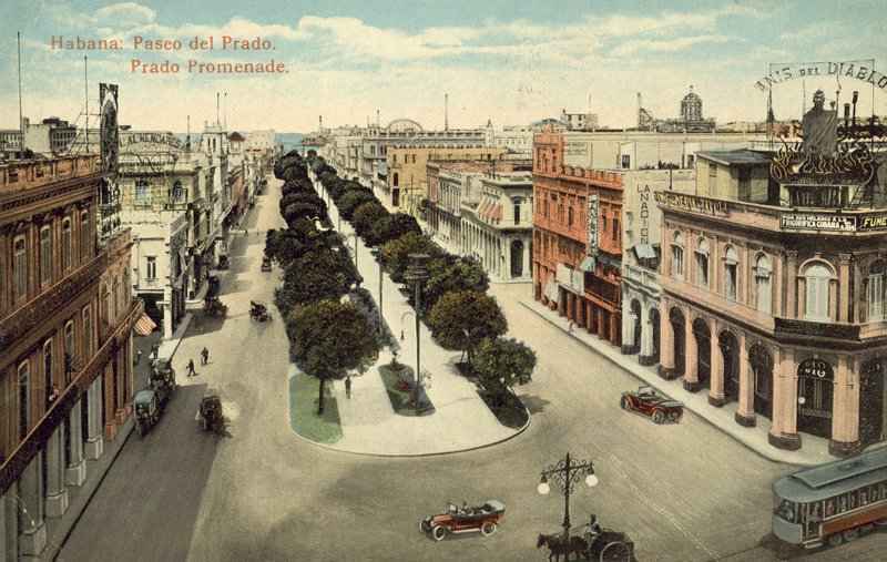 哈瓦那，古巴，Paseo De Prado，普拉多海滨长廊 作者 欧洲摄影师