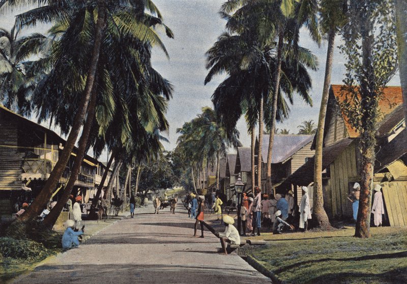 安达曼群岛，在布莱尔港的Rue des Bazars 作者 欧洲摄影师