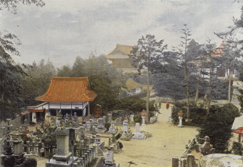 Kurodani Cemeteries在Kioto，Sculptee Tombs 作者 欧洲摄影师