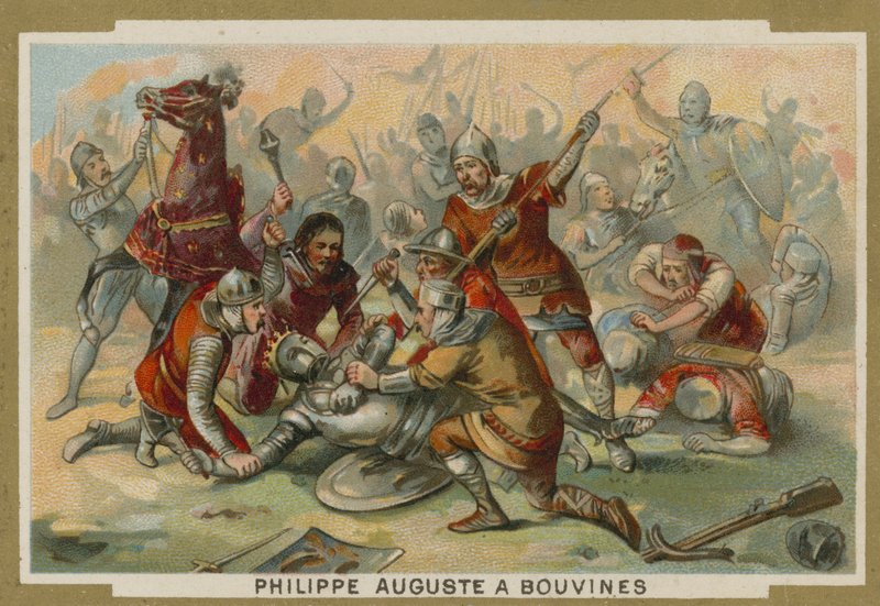1214年，法国的菲利普·奥古斯都（Philip Augustus）在布维内斯战役中取得了成功 作者 欧洲学校