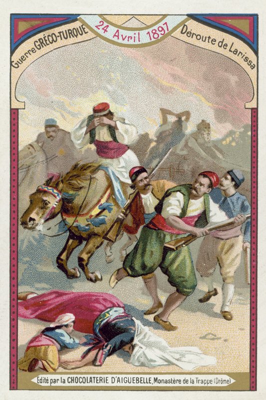 拉里萨希腊人的痛苦，希腊 - 土耳其战争，1897年4月24日 作者 欧洲学校