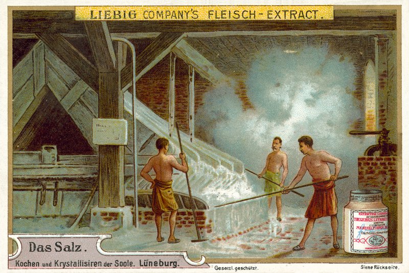 盐：沸腾的盐水，Luneburg，德国 作者 欧洲学校