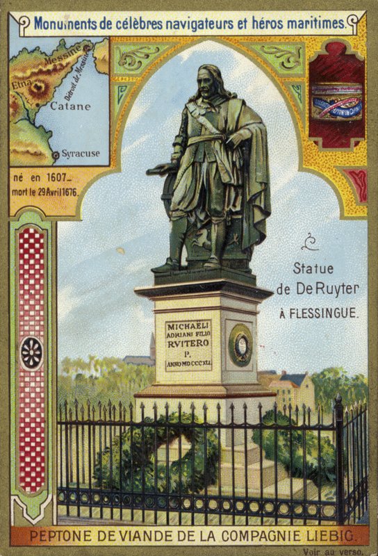 Michiel de Ruyter，荷兰海军上将，法拉盛，荷兰雕象 作者 欧洲学校