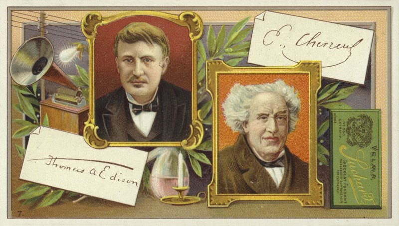 Thomas Edison和Eugene Chevreul 作者 欧洲学校