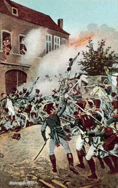 滑铁卢1815年，Hougoumont农场的袭击 作者 欧洲学校