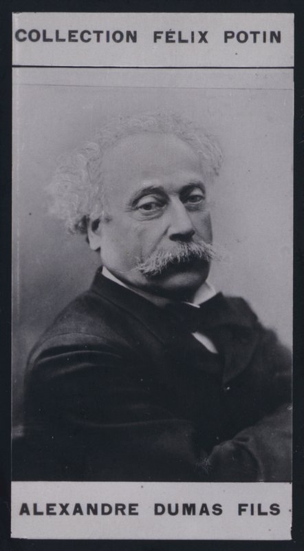 大仲马(Alexandre Dumas Fils)（1824-1895）（黑白照片）。 作者 欧洲摄影师