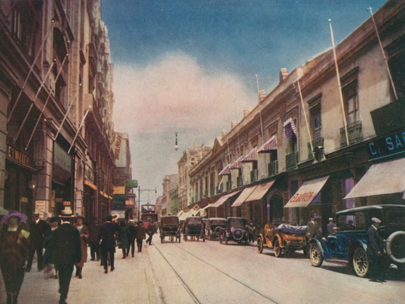 智利圣地亚哥Calle Ahumada (照片) 作者 欧洲摄影师