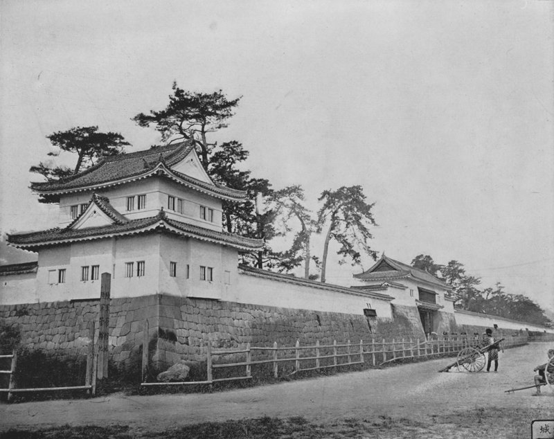 Castle of Nijo, Japan (b/w photo) 作者 欧洲摄影师