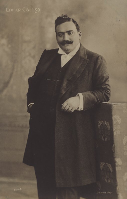 Enrico Caruso，意大利歌剧男高音 作者 欧洲摄影师