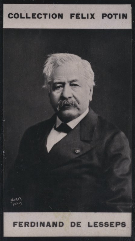 斐迪南-玛丽-德-莱塞普斯（1805-1894）（黑白照片）。 作者 欧洲摄影师