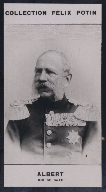 弗雷德里克-奥古斯特-阿尔伯特，萨克斯国王（1828-1902）（黑白照片）。 作者 欧洲摄影师