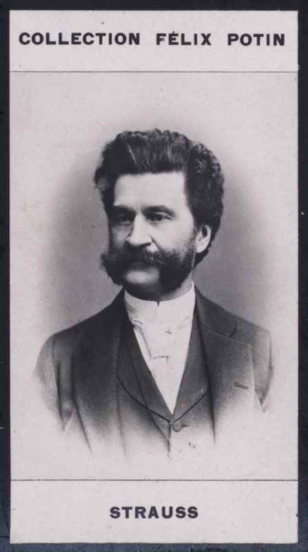 约翰-施特劳斯（1825-1899）（黑白照片）。 作者 欧洲摄影师