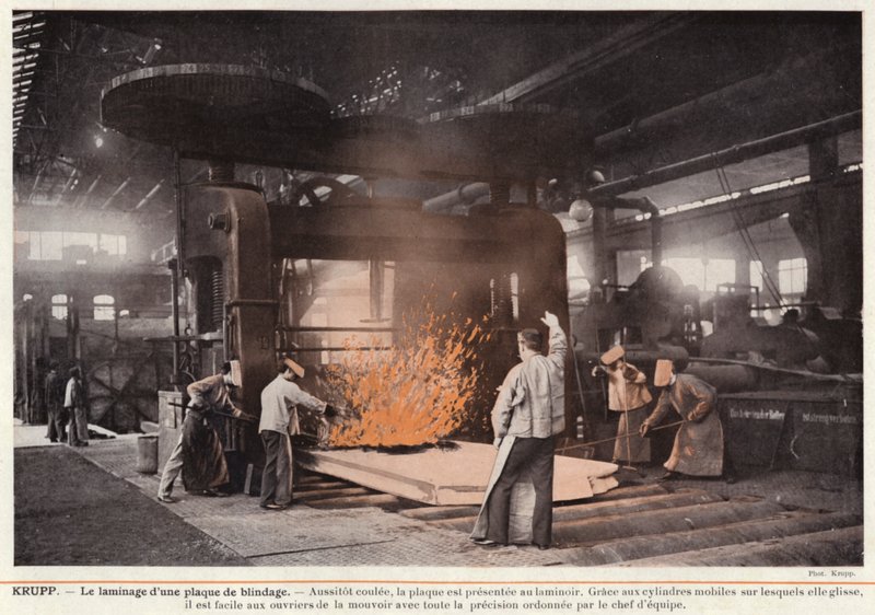 Krupp, Le laminage d