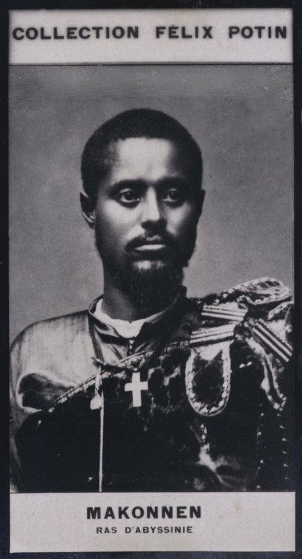 Ras Makonnen (1844) (黑白照片) 作者 欧洲摄影师