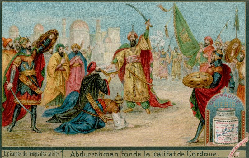 Abd-ar-Rahman III宣布科尔多瓦的哈里发 作者 欧洲学校