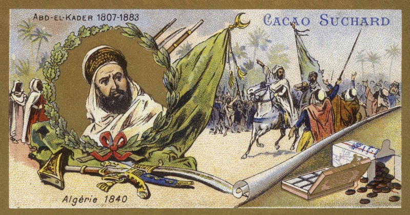 Abdelkader El Djezairi，阿尔及利亚苏菲圣徒和军事领袖，1840年 作者 欧洲学校