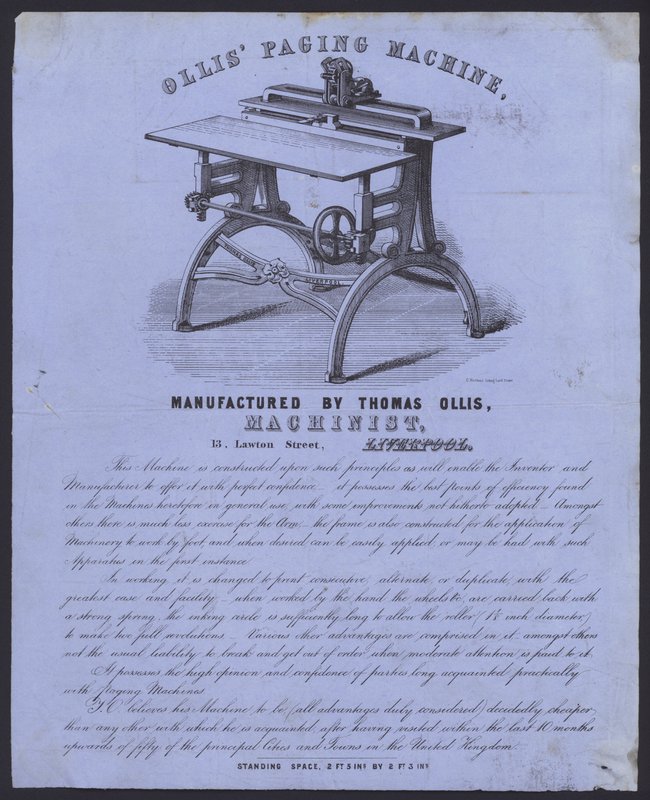Advertisement for Ollis