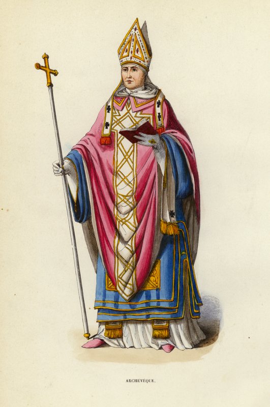 Archeveque (coloured engraving) 作者 欧洲学校