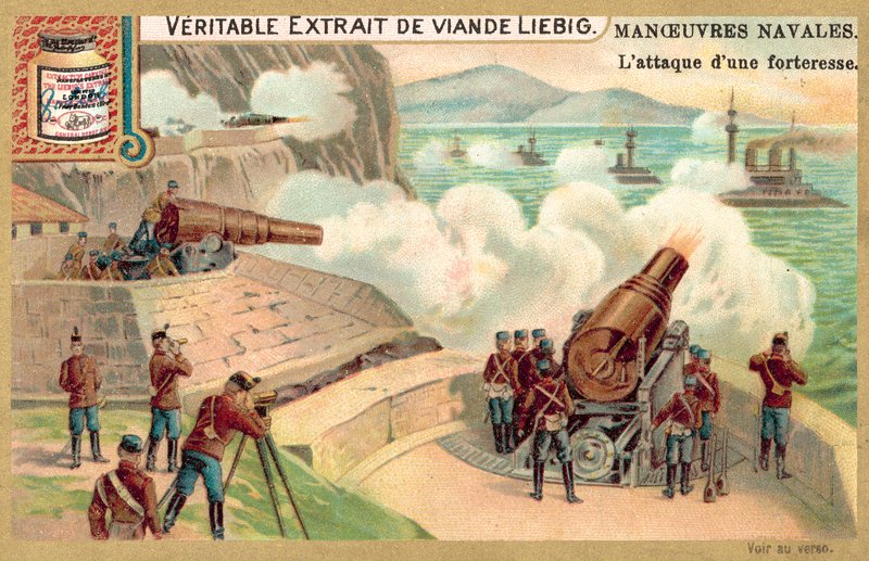 Attack on a coastal fortress (chromolitho) 作者 欧洲学校