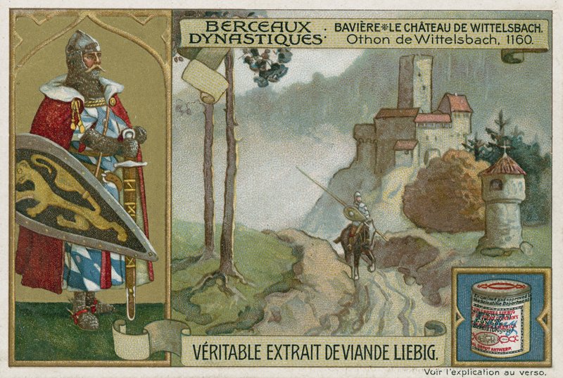 巴伐利亚州：Wittelsbach城堡和Otto I，Wittelsbach，巴伐利亚公爵，1160年 作者 欧洲学校
