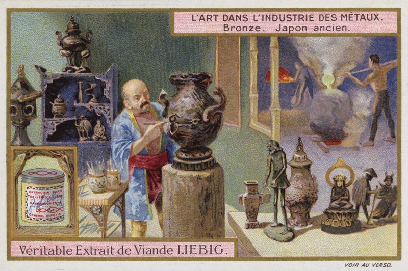 青铜，古代日本（chromolitho） 作者 欧洲学校