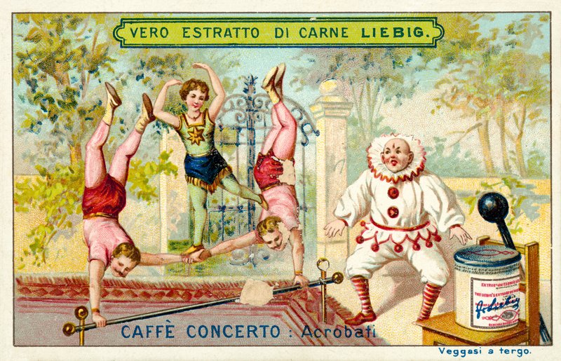 Caffe-concerto: acrobats (chromolitho) 作者 欧洲学校