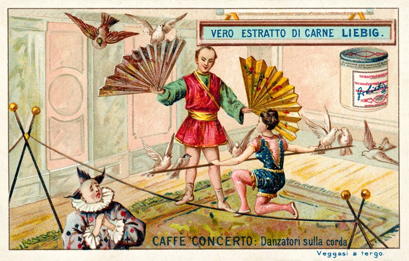 Caffe-concerto: tightrope dancers (chromolitho) 作者 欧洲学校