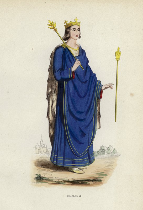 Charles VI (coloured engraving) 作者 欧洲学校