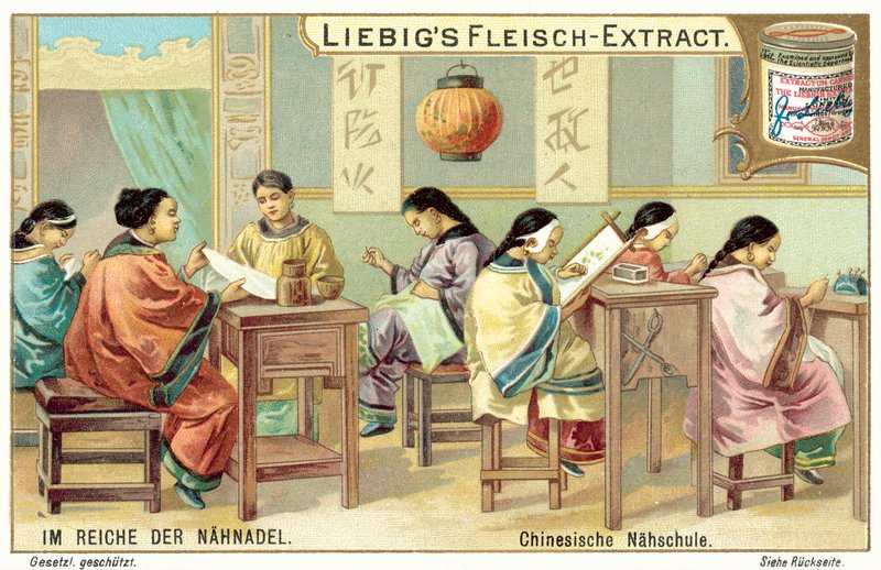 中国针线活学校（chromolitho） 作者 欧洲学校