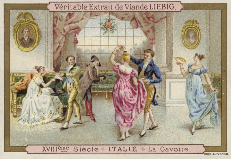 跳舞意大利Gavotte，18世纪 作者 欧洲学校