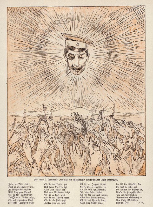 命运与人类，比利时画家杰夫·里姆波尔斯（Jef Leempoels）的绘画 作者 欧洲学校