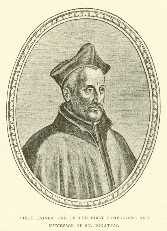Diego Lainez, one of the first companions and successor of st Ignatius (engraving) 作者 欧洲学校