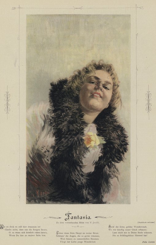 Fantasia (coloured engraving) 作者 欧洲学校