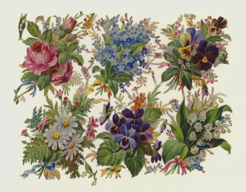 Flowers (chromolitho) 作者 欧洲学校