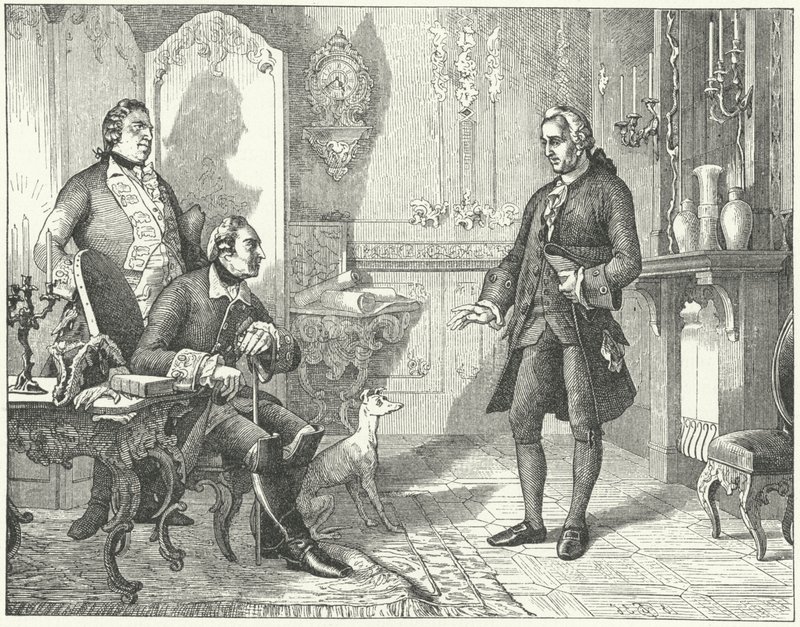 Frederick the Great of Prussia with the poet Christian Furchtegott Gellert 作者 欧洲学校