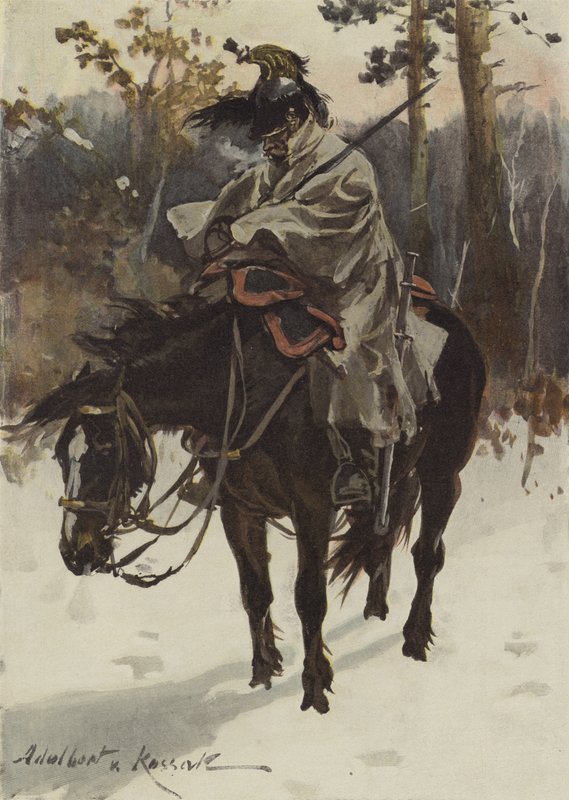 法国哨兵胸甲 (1812)（彩色石版画） 作者 欧洲学校