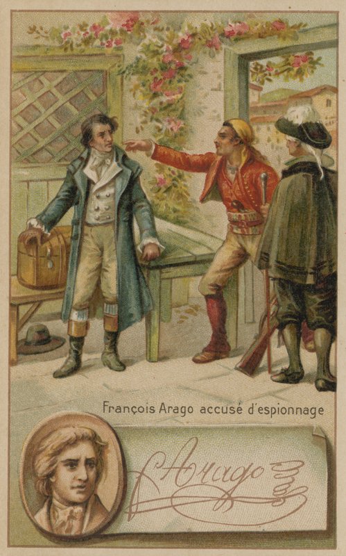 1808年，法国科学家弗朗索瓦·阿拉戈（Francois Arago）被西班牙人马洛卡（Mallorca）指控为间谍活动 作者 欧洲学校